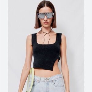 Sandy Liang Black Mazda Sweater
